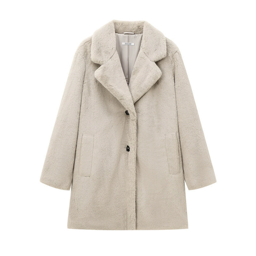 Drune | Damen Winter Teddy Mantel Warme