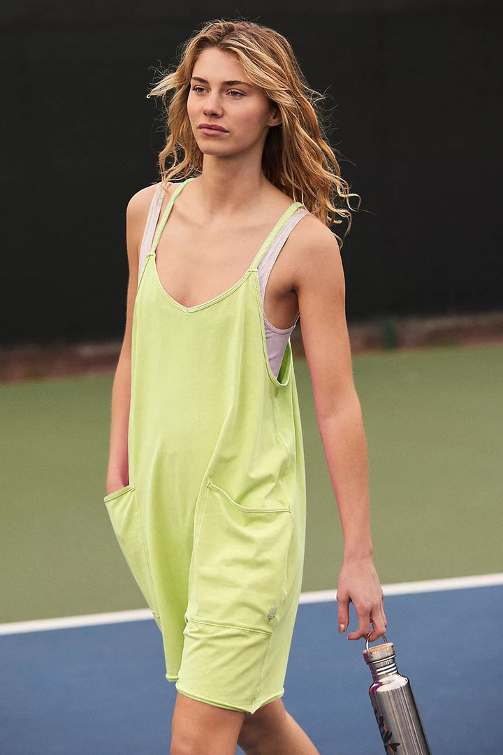Damen sportlicher Jumpsuit mit praktischen Taschen und weitem Schnitt Drune