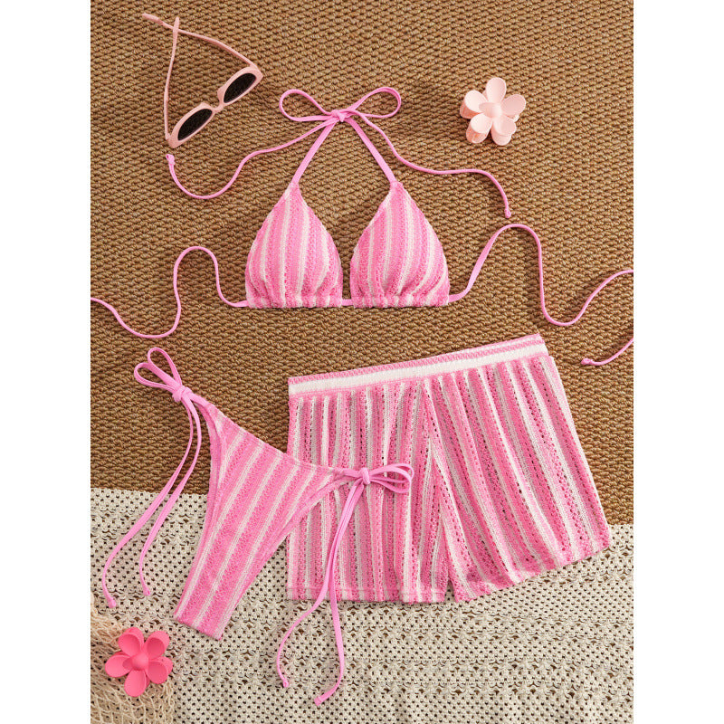 Damen Zweiteiliges Freizeitbadeoutfit mit verstellbarem Oberteil und elastischen Shorts Drune