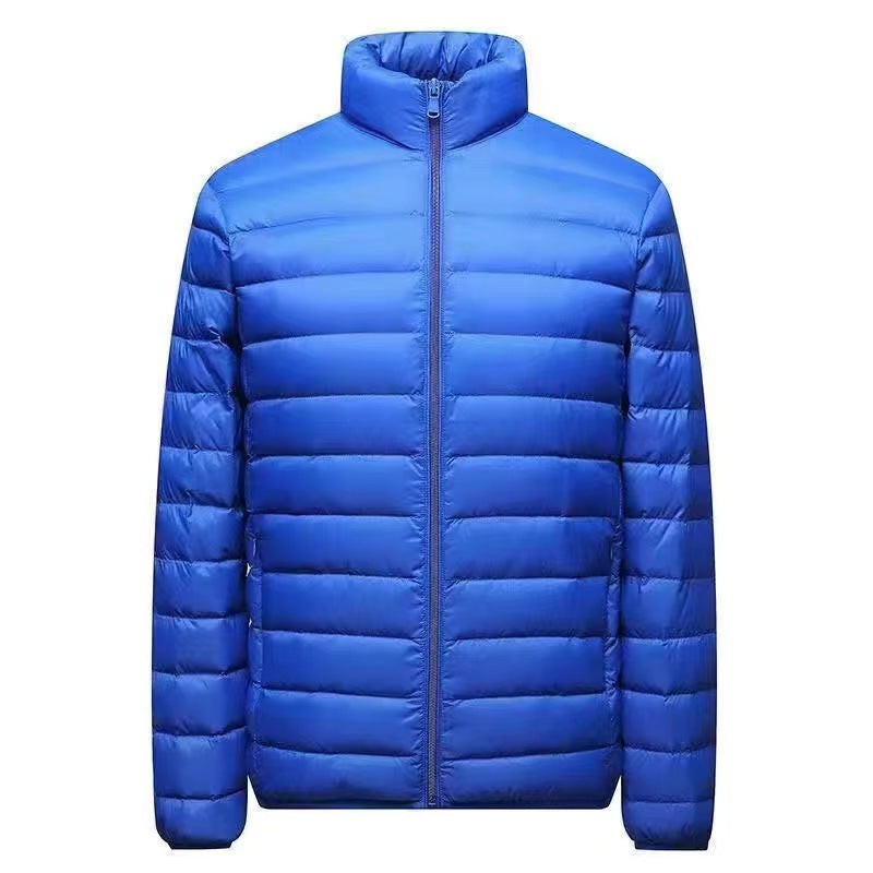 Herren nan ultraleichte Packbare Microsteppjacke mit Stehkragen, wattierter Isolierung und windabweisender Hülle Drune