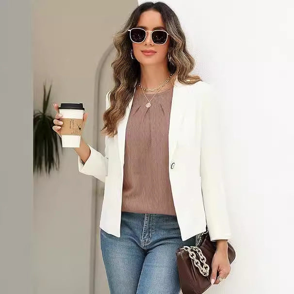 Damen Stylische Bluse mit dekorativem Faltenwurf Drune