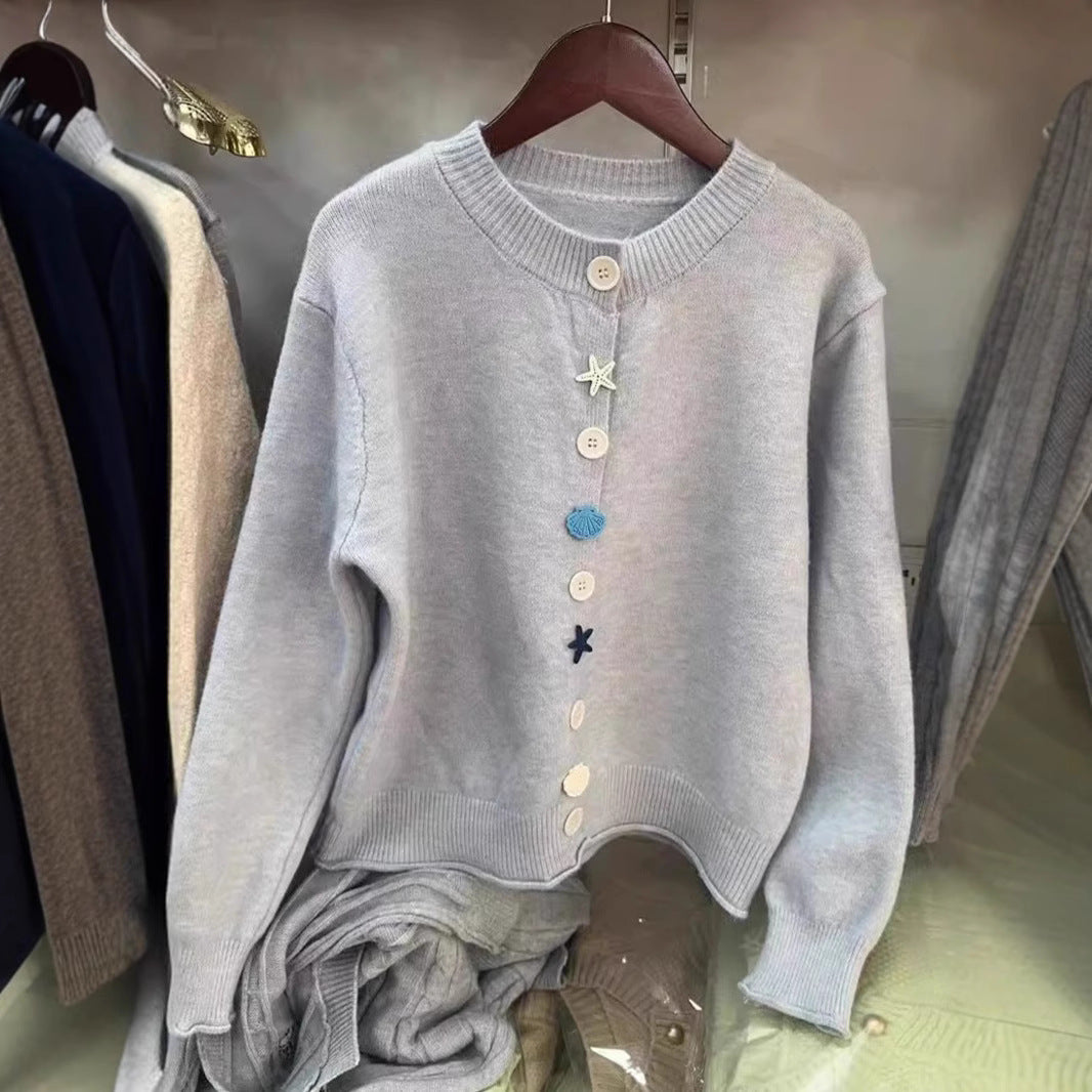 Damen verspielter Strickpullover Drune