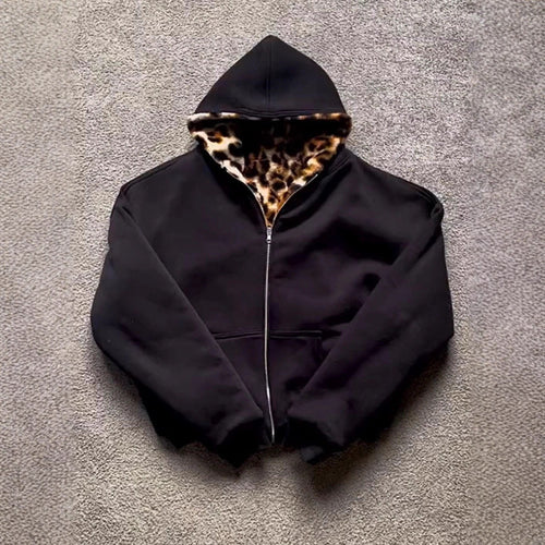 Damen trendige Kapuzenjacke mit samtiger Fütterung Drune