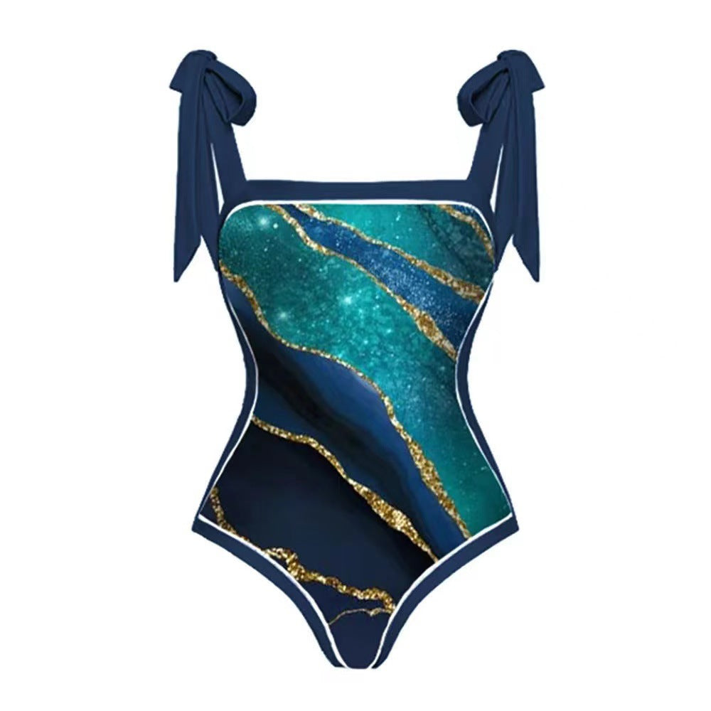 Damen Badeanzug mit elegantem Wickelrock Drune 1782104434