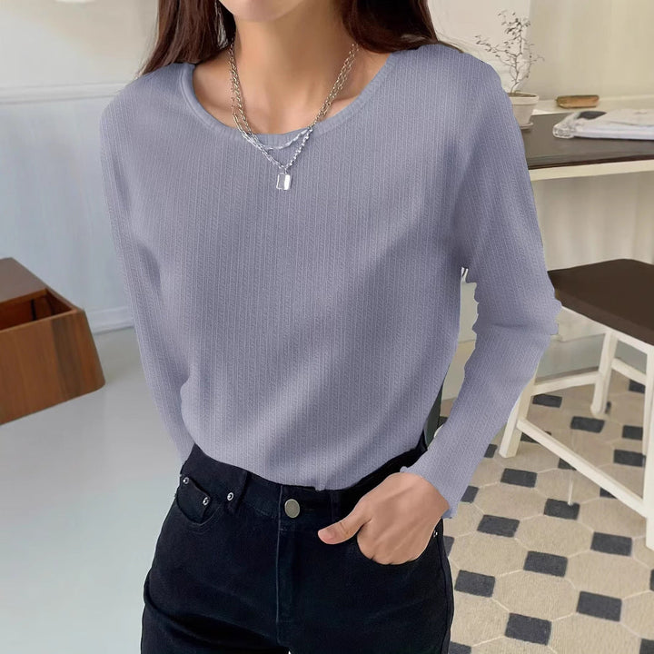 Drune | Slim-Fit Vielseitiges Langarm Rundhals-T-Shirt