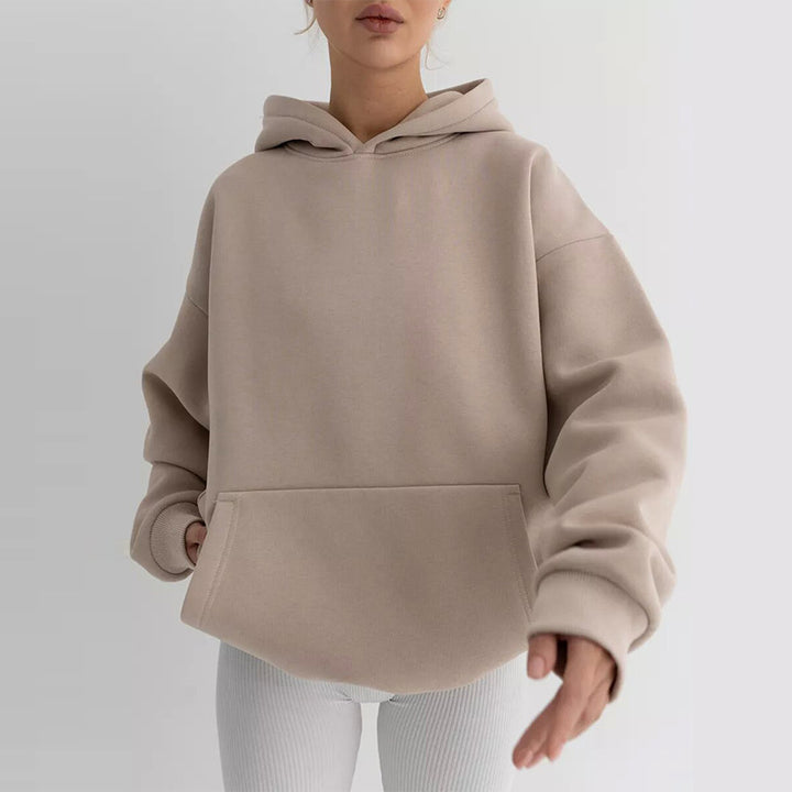Damen Oversized Kapuzenpullover Drune