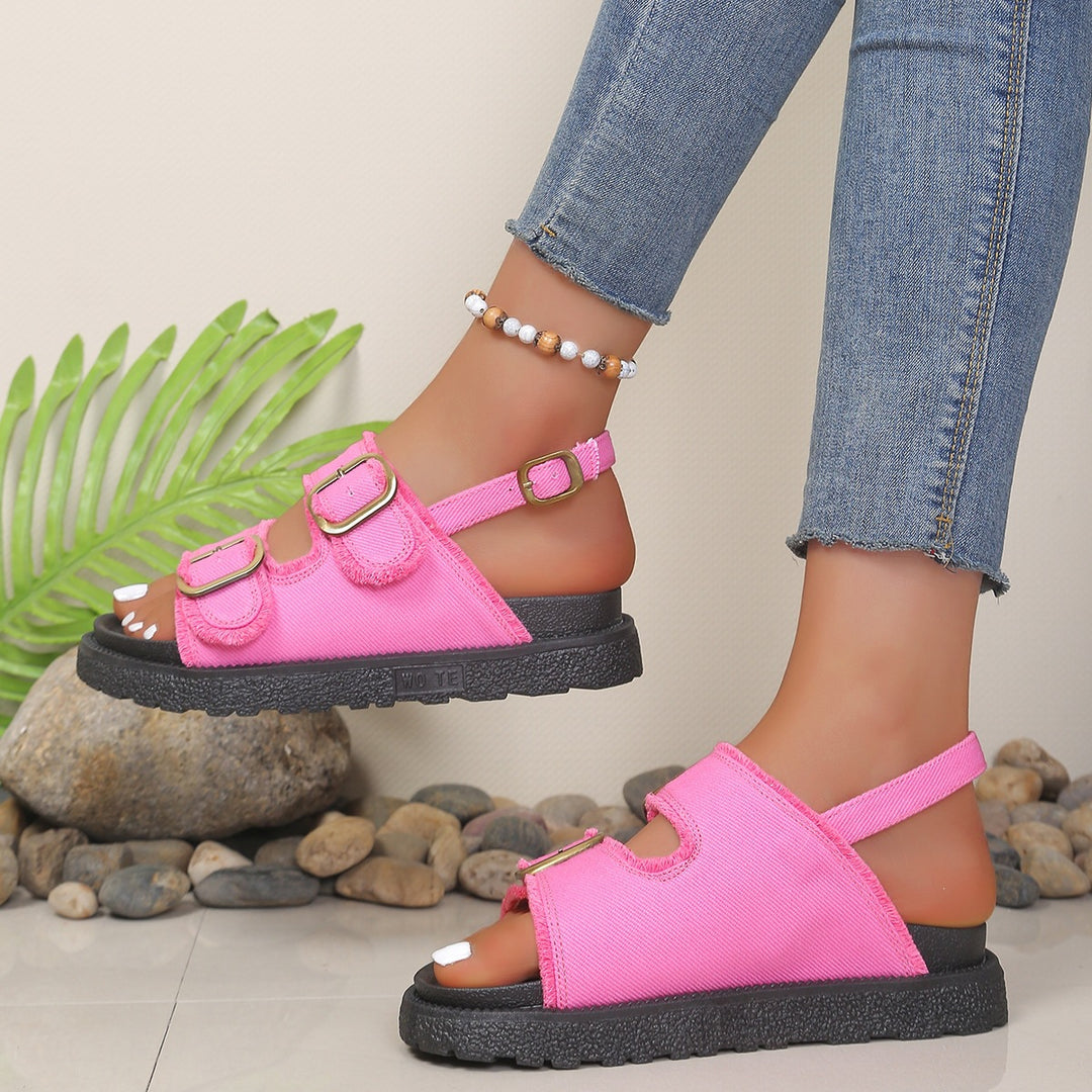 Drune | Lässige Denim Wedges