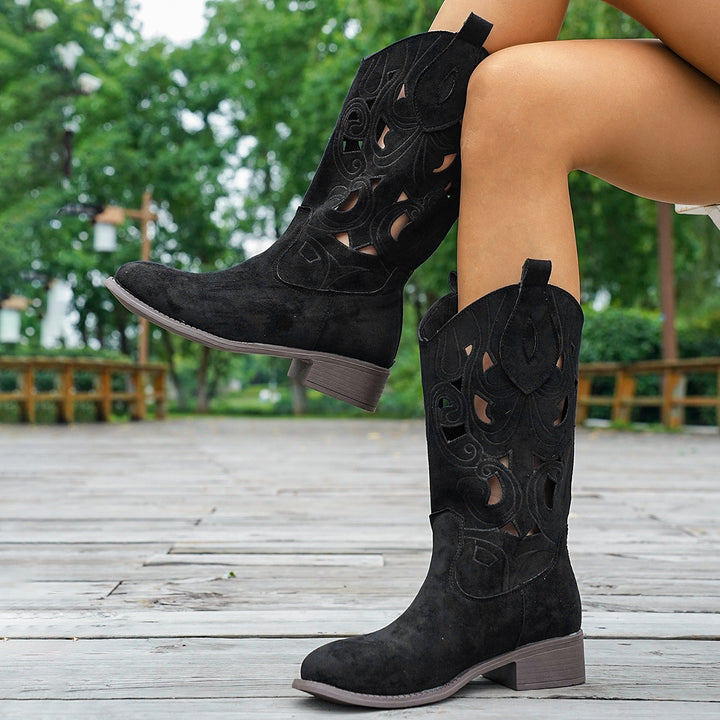 Damen Stiefel mit kunstvoller anatomischer Gestaltung Drune