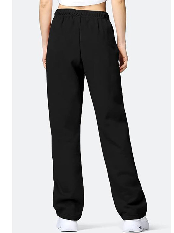 Damen bequeme Sporthose mit elastischem Bund und praktischen Taschen Drune