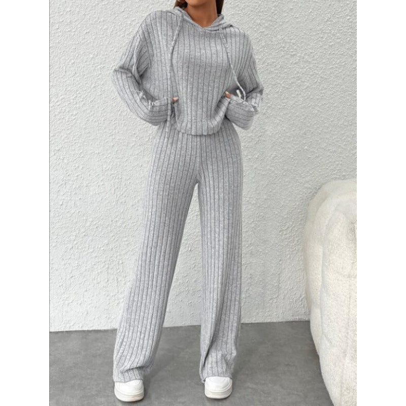 Damen lässiger Strickanzug Drune