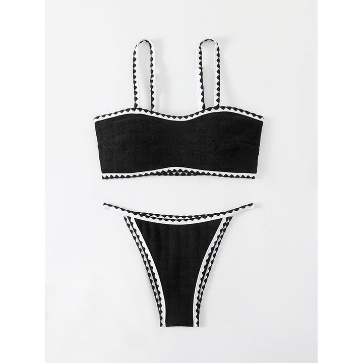 Damen Bikini-Set mit raffinierter Struktur und verstellbaren Trägern Drune
