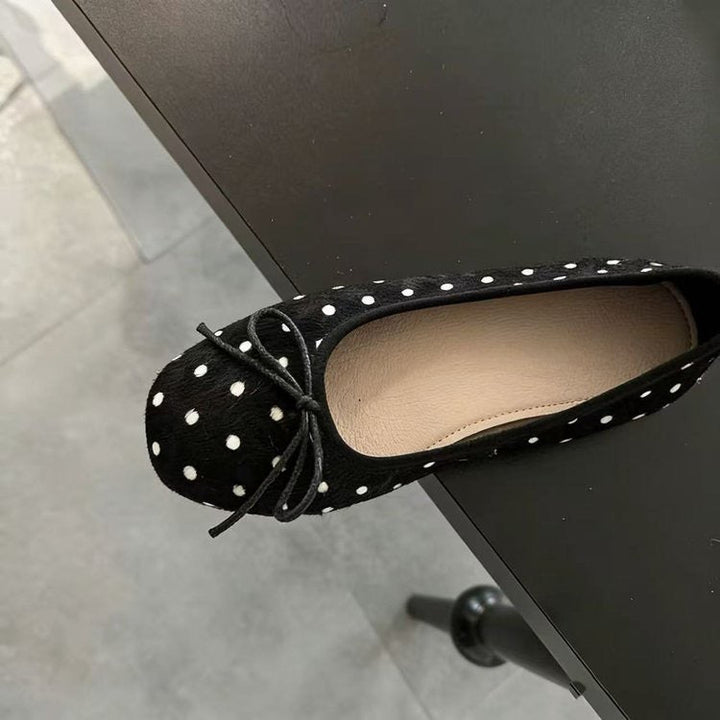 Damen Ballerinas mit schickem Punkte-Design und bequemer Sohle Drune