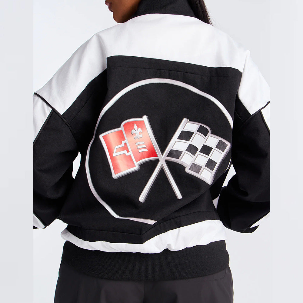 Damen oversized Collegejacke Drune