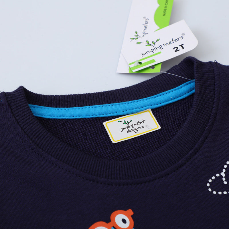 Jungen Sweatshirt mit lustigem Dinosaurier- und Weltraumdesign Drune
