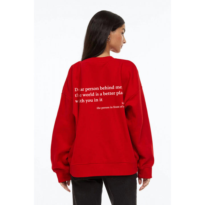 Damen Sweatshirt mit inspirierendem Schriftzug Drune