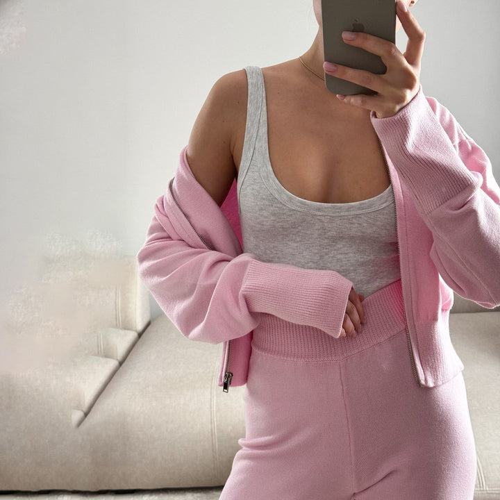 Damen Freizeit-Anzug mit weitem Schnitt und hochwertigem Stoff Drune