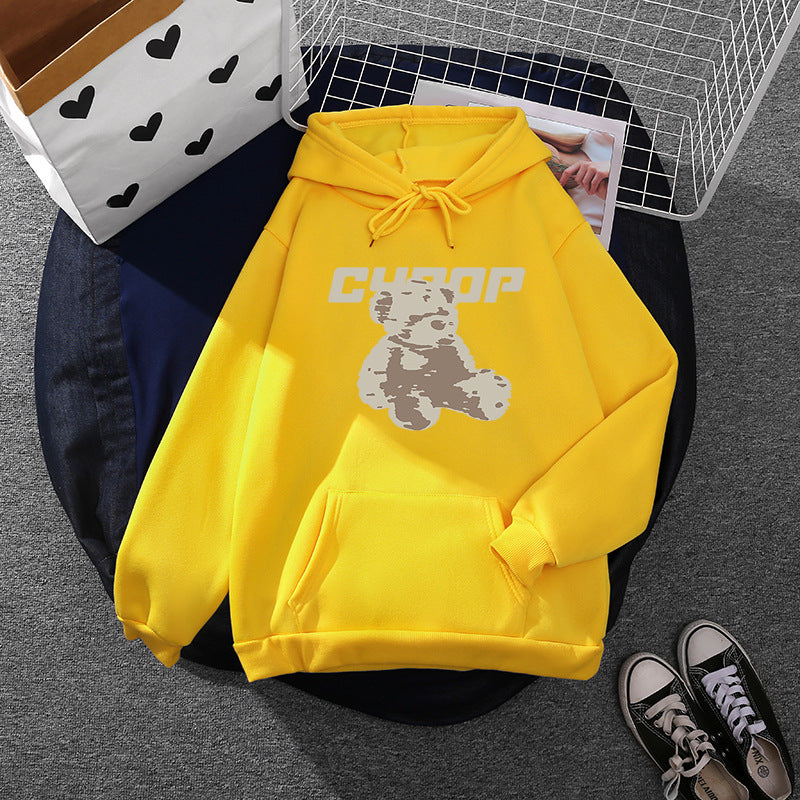 Damen Kapuzenpullover mit niedlichem Bärenmotiv Drune