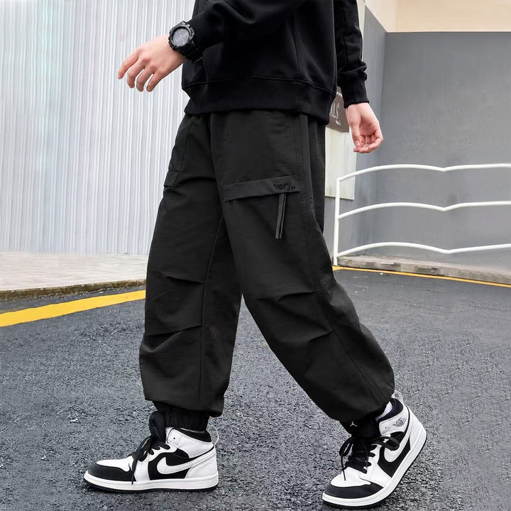 Herren lässige Cargo-Hose mit elastischem Bund und funktionalen Taschen Drune