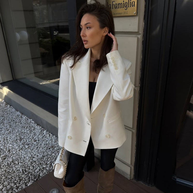 Damen eleganter Oversize-Blazer Drune