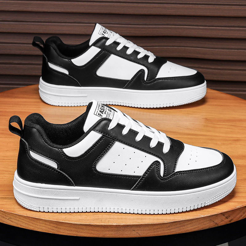 Damen Sportliche Leder Sneakers mit gepolsterter Innensohle Drune