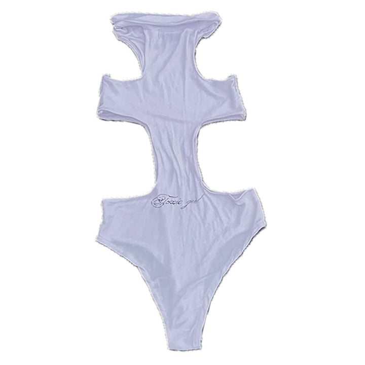Damen Einteiler mit Kapuze und seitlichem Cut-Out Drune