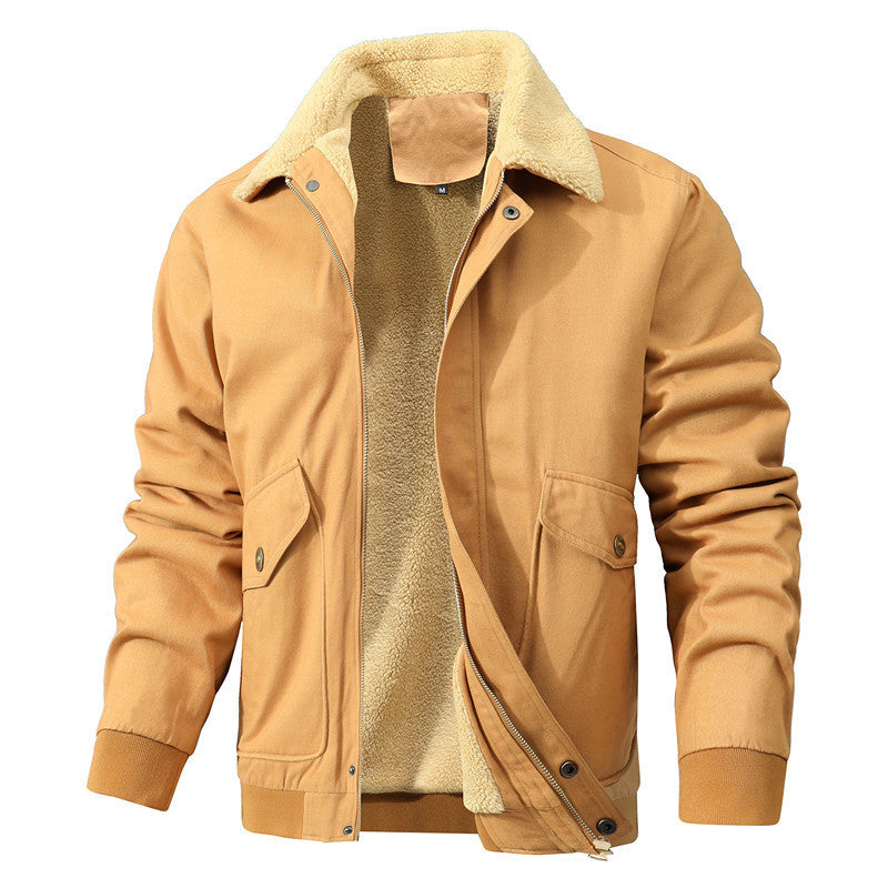 Herren modische Jacke mit luxuriösem Fleecefutter Drune