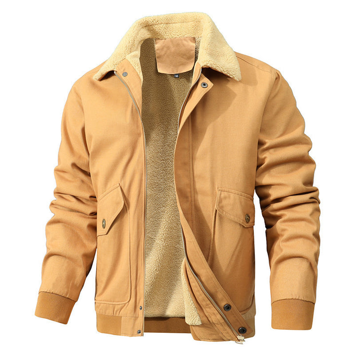Herren modische Jacke mit luxuriösem Fleecefutter Drune