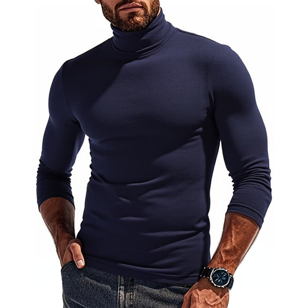Herren Rollkragenpullover aus elastischem Material Drune