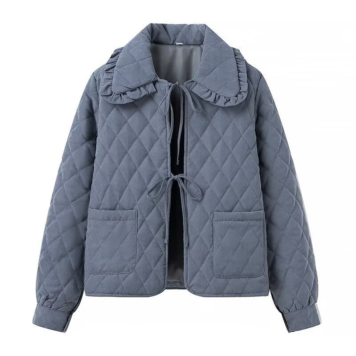 Damen Steppjacke mit großem Kragen und praktischen Taschen Drune