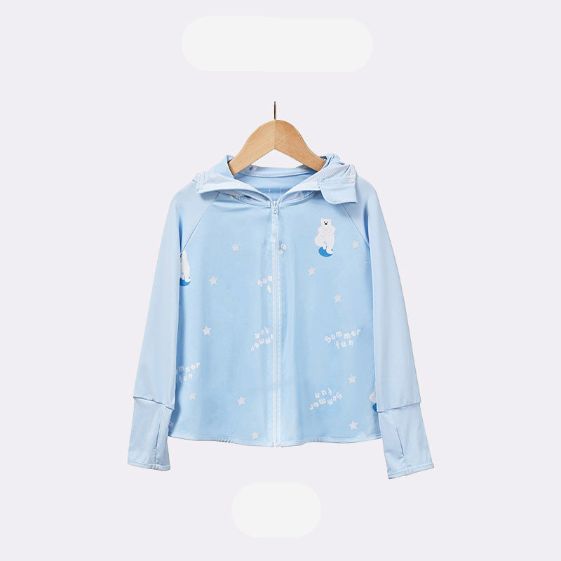 Kinder UV-Schutzjacke mit Kapuze und atmungsaktiven Eigenschaften Drune
