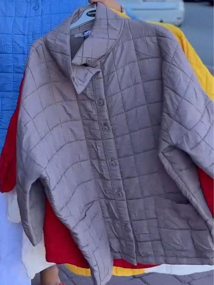 Damen gesteppte Winterjacke mit leichtem Futter Drune