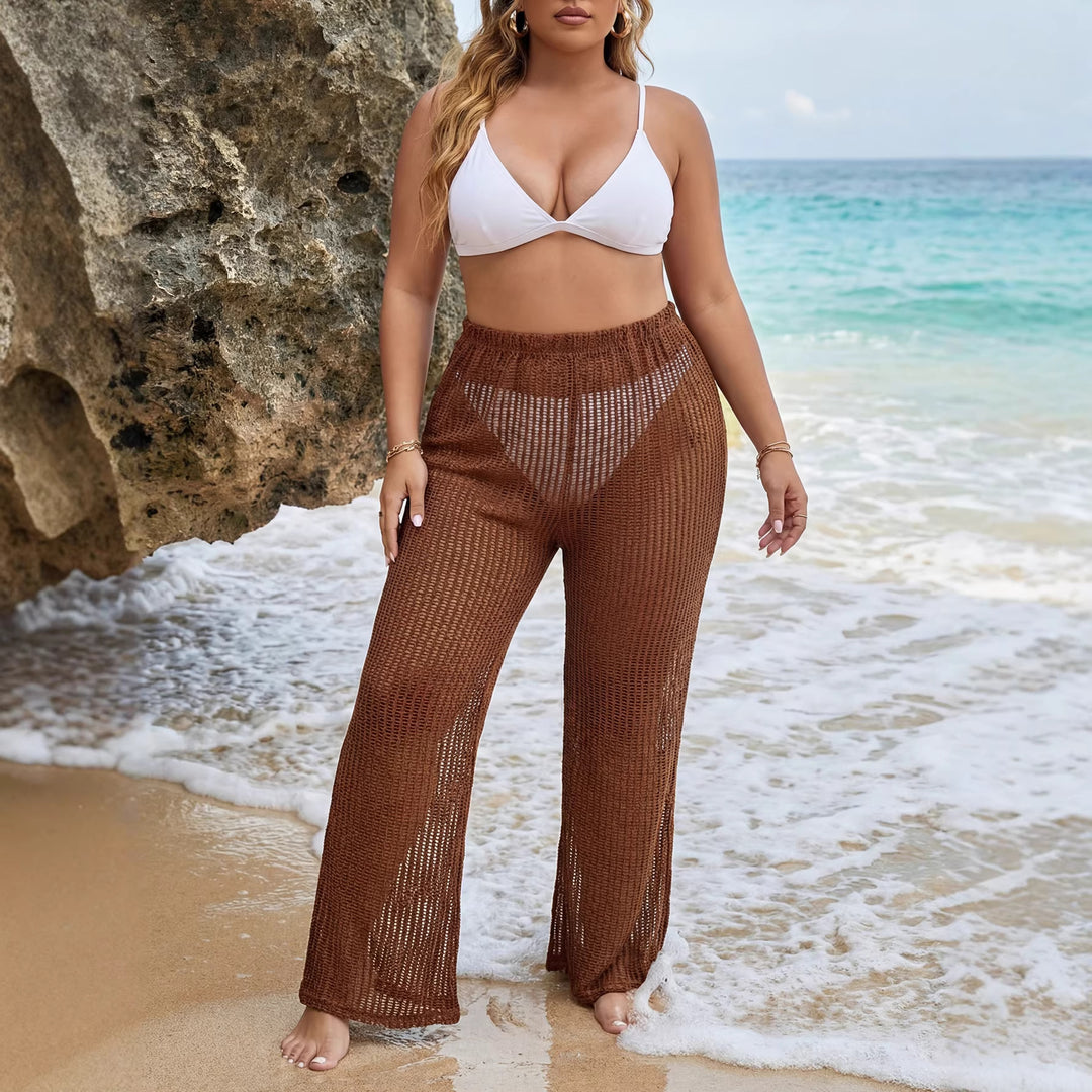 Damen lässige Strickstrandhose Drune