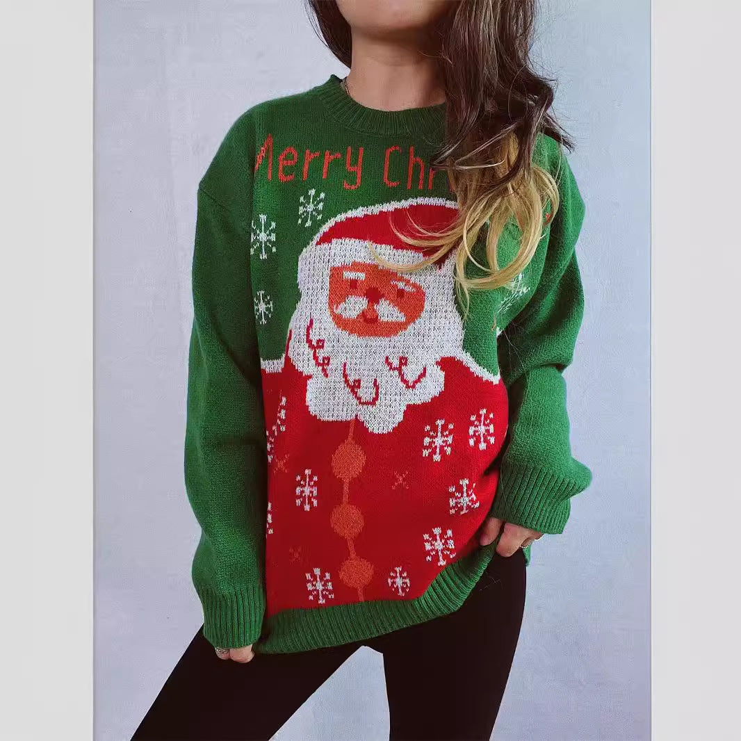 Damen Weihnachts-Pullover mit festlichem Design und hochwertigem Strick Drune