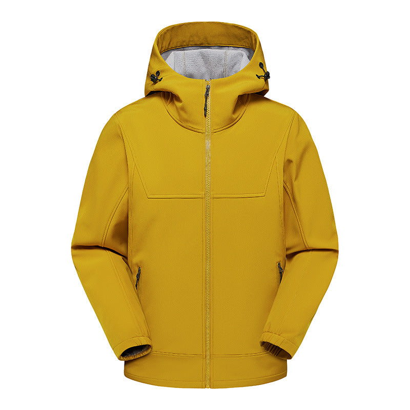 Herren technische Multifunktionsjacke mit verstellbarem Kapuzenkragen und wasserabweisendem Material Drune