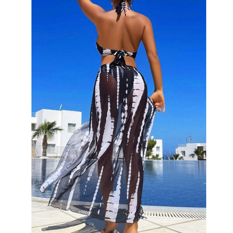 Damen Set mit Maxikleid und Bikini Drune