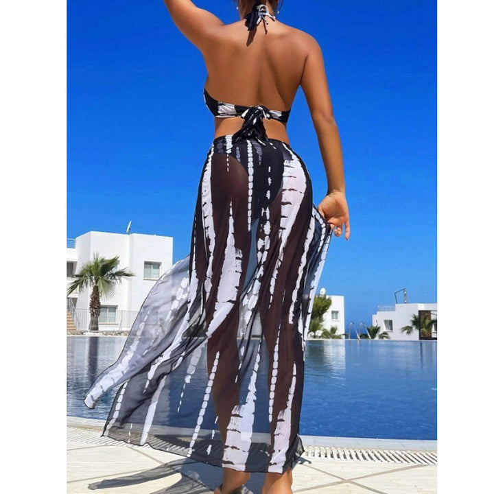 Damen Set mit Maxikleid und Bikini Drune