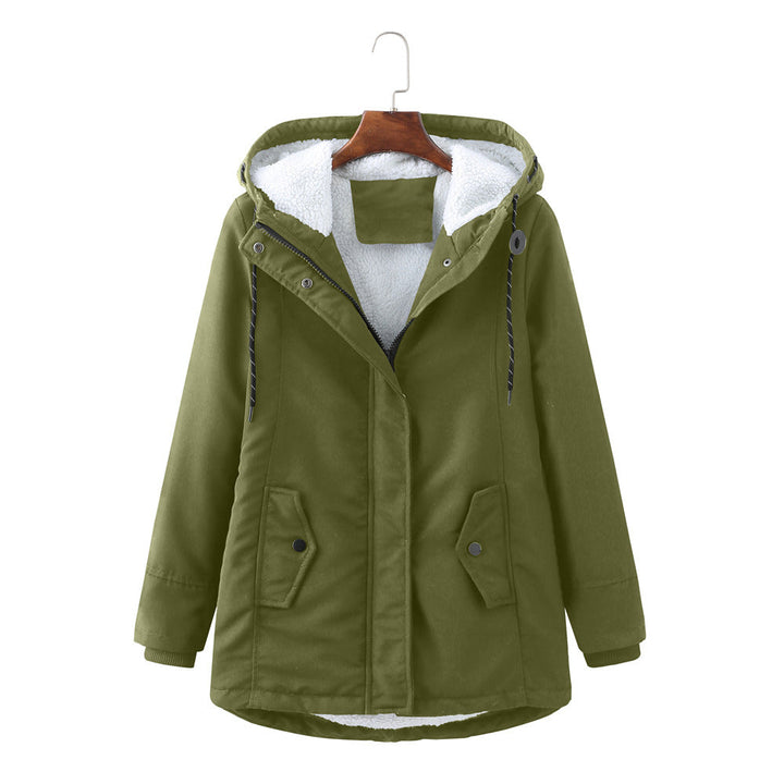 Drune | Lässige Winterjacke mit Pelzfutter für Damen