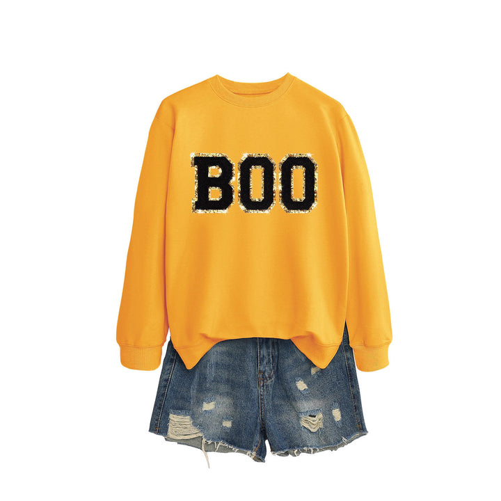 Damen Sweatshirt mit glitzerndem Aufdruck Drune