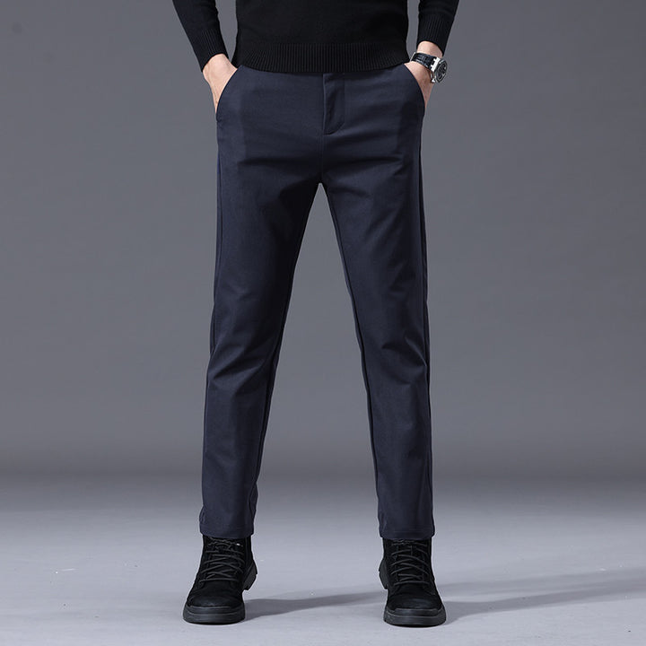 Herren entspannte Slim-Fit Hose mit praktischen Eingrifftaschen Drune
