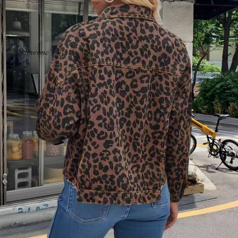 Damen Freizeitjacke im angesagten Leopardenmuster Drune