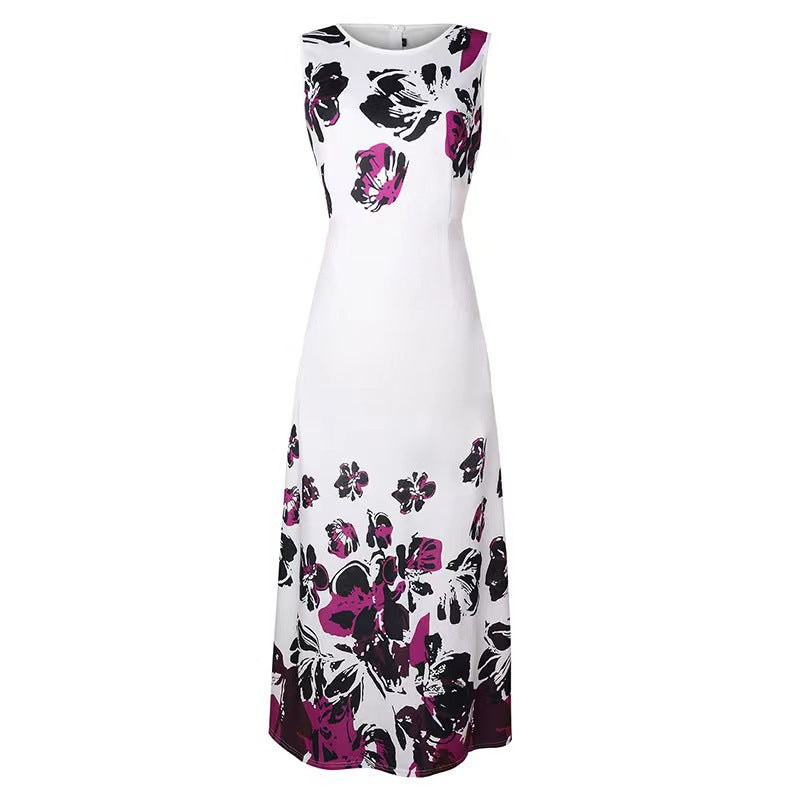 Damen Maxikleid mit floralem Print und praktischen Taschen Drune