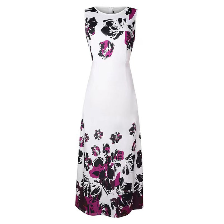 Damen Maxikleid mit floralem Print und praktischen Taschen Drune