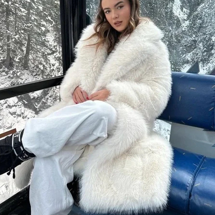 Damen Extravagante Kunstpelzjacke Drune
