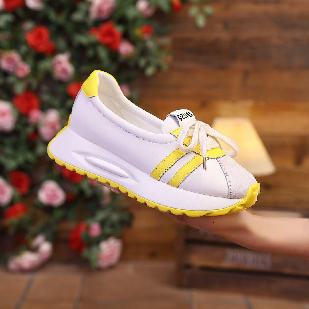 Damen Komfortable Sneakers im modischen Mix aus Textil Drune