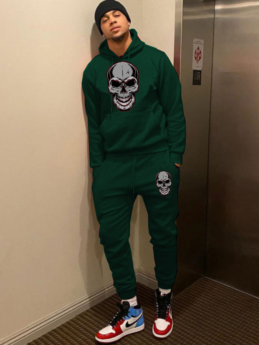 Damen Kapuzenanzug mit auffälligem Totenkopf-Design Drune