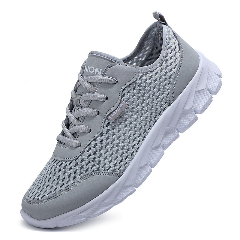 Herren nan leichter Netz-Sneaker mit elastischem Schlupfkragen und dämpfender Schaumsohle Drune