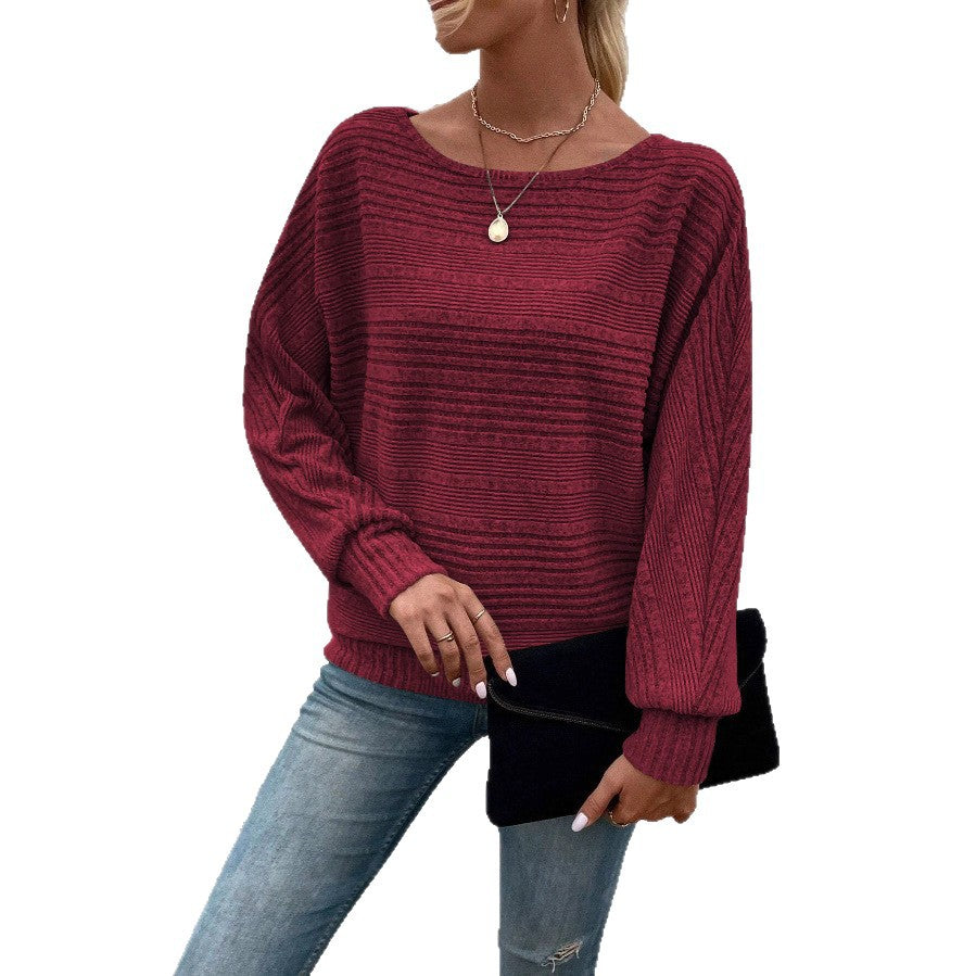 Damen lässiger Strickpullover Drune