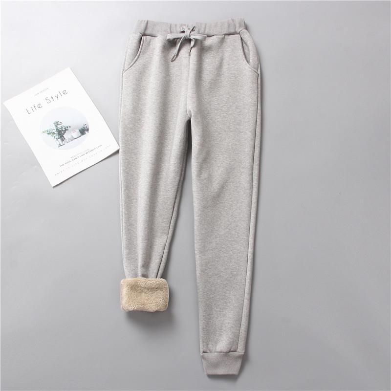 Damen nan gefütterte Therm-Jogginghose mit Kordelzug, seitlichen Eingrifftaschen und schmalem Bein Drune