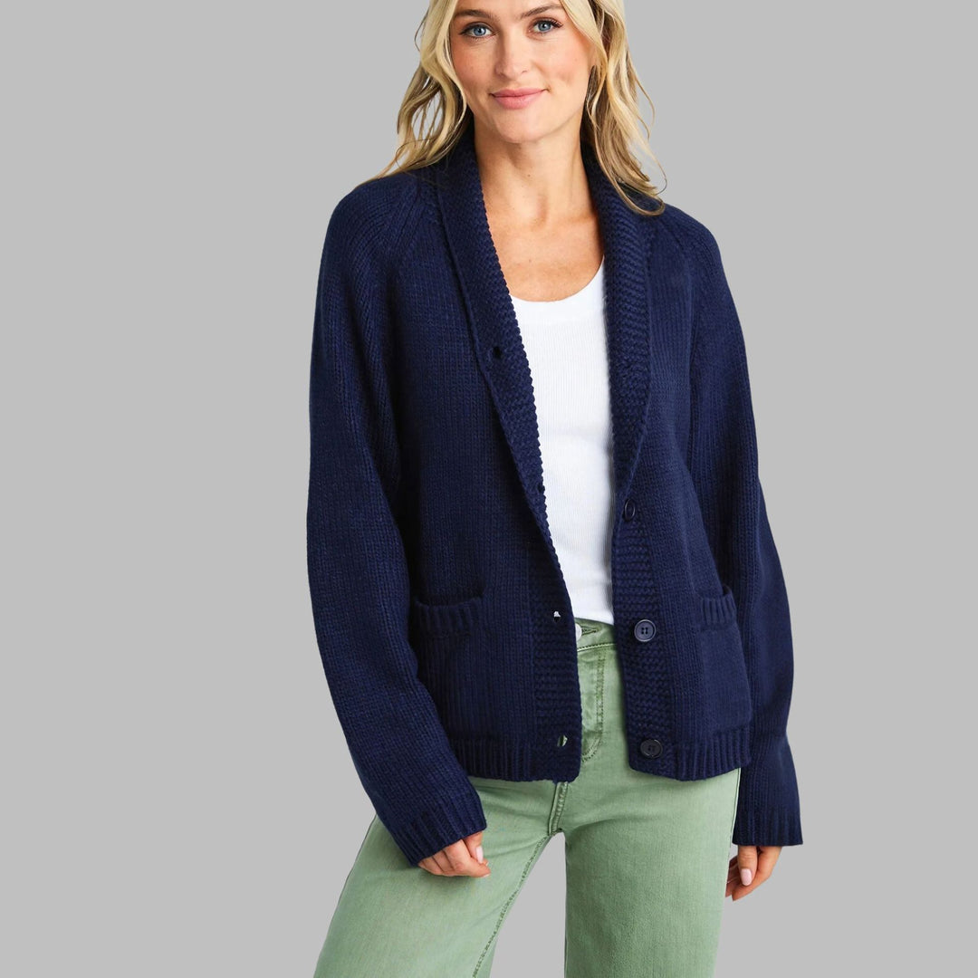 Damen Strickjacke mit modischem Design und bequemen Taschen Drune