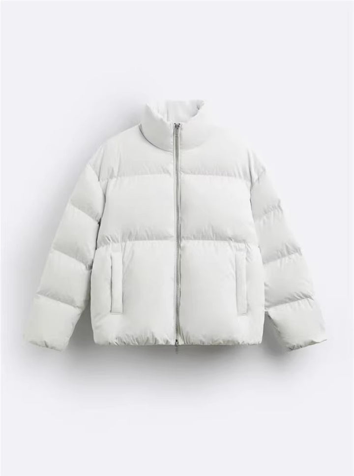 Damen gesteppte Winterjacke mit hochschließendem Kragen und seitlichen Eingrifftaschen Drune